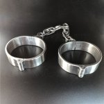 Erotic Stainless Steel Slave Restraint Set Collar Handcuff Ankle Cuff Sex Toys For Couples BDSM Bondage Belt Fetish Adult Games