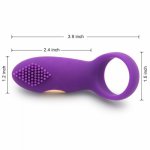 on Penis Delay Rings Vibrator for Man Lock Erotic Products Sex Toys for Adults Men Member12 Speeds Cock Ring  Male Masturbator