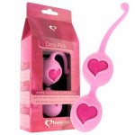 Kulki stymulujące z serduszkiem Feelz Toys - Desi Love Balls Pink różowe
