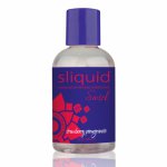 Sliquid, Smakowy środek nawilżający - Sliquid Naturals Swirl Lubricant 125 ml Truskawka i Granat