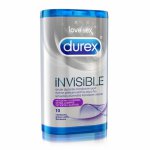 Durex, Prezerwatywy cienkie mocno nawilżane - Durex Invisible Extra Lubricated Condoms 10 szt  