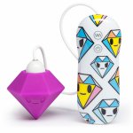 Tokidoki, Symulator łechtaczki kolorowy - Tokidoki Silicone Purple Diamond Clitoral Vibrator 