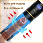 Water Bath Electric Penis Enlargement Pump Sex Toys for Men Penis Extender Vacuum Pump Penile Enlarger Erection Male Masturbator