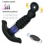 360 Degree Rotating Vibrator Unisex Anal Vibrator Prostate Massage Anal Plug Remote Control Sex Toy For Men Toys For Adults 18