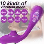 G-spot Vibration Clitoris Stimulation Sex Toys for Woman Masturbator Female Dildo Vibration USB Recharging Nipple Sucker Sex Toy