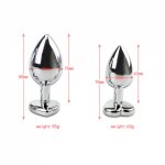 Butt Plug Heart-Shaped Sex Toys Stainless Smooth Anal Plug Crystal Jewelry Trainer For Women/Man Anal DildoAdults Sexy Shop