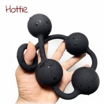 Large Anal Beads Silicone Butt Plug Dilator Ass Plug Sex Stopper Big Size Adult Sex Toys for Couples Anal Trainer Anus Expander