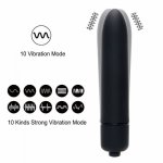 Mini 10 Speed Silicone Male Delay Vibrating Penis Bullet Vibrator Sex Toys For Woman Female Vagina