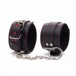 Fetish Red Heart Hand Cuffs, Wrist Bondage Restraints, PU Leather Handcuffs, Sex Toys for Couples, Adult Games, Sex Products