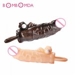 Male Cock Ring Sleeve Delayed Ejaculation Vibrators G spot Stimulate Penis Ring Erectile Expander Sex Toys For Men Masturbators