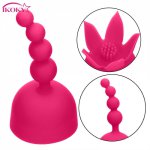 Ikoky, IKOKY G-spot Stimulate Vibrator Accessories Clitoris Stimulation Sex Toys for Women Magic Wand Attachment AV Rod Head Cap