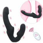 Strapless G-Spot Dildo Female Vibrator Strap-on Double Vibrating Dildo Prostate Anal Massager Lesbian Adult Sex Toys For Couples