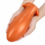 Soft Silicone Egg Large Anal Plug Big Anal Vaginal Dildo Plug Balls Prostate Massager Dilatodor Anal Adult Sex Toys For Woman