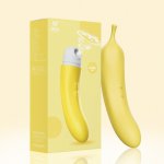 Clitoris Nipple Blowing and Suction Vagina G Spot Stimulation Masturbation Sex Toys for Women 7-Speed Sucking Banana Vibrator