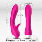 Dildo Vibrator Sex Toys For Women 9 Speed Double Rod Masturbator Rabbit Vibrator Waterproof Clitoris Stimulator Vibrator