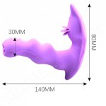 Invisible Wearable Vibrator Dual Tongue Licking AV Wand Remote Control Silicone Dildo G-spot Clitoris Stimulator Adult Sex Toys