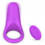 Remote Control Penis Ring Vibrator Medical Silicone 9 Speed Lock Rings Delay Ejaculation Long Lasting Erection Sex Toys for Men