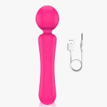 2 IN 1Vibrators with Strong Vibrating for Women AV Wand Sex Toys G Spot Heating Clitoris Stimulator Massager for Muscle Adults