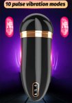 Automatic Retractable  Piston  Male Masturbator  Vibrator Heating Vagina Real Vagina Masturbation  Cup Woman Sex  Toy Waterproof