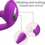 Female Vibrator Dildo Masturbation Nipple Sucking G-spot Clitoris Stimulation Vaginal Massage Wearable Couple Toys Adult Sex Toy