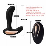 12 Frequency Vibration Anal Plug Prostate Massage Plug USB Charging G Spot Massage Electric Butt Plug Adult Sex Toys for Men.