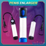 Sourcion Adult Penis Extender Dick Enlargement Penis Pump Male Masturbator Sex Shop Penile Enlarge Vacuum Pump Sex Toys For Men