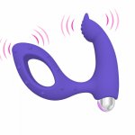 Silicone Vibrating Prostate Massager Men Anal Plug Waterproof Powerful Vibrator G Spot Clitoris Stimulator Sex Toys For Adults
