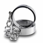 camaTech Stainless Steel Handcuffs Ankle Cuffs with Chain BDSM Bondge Restraint Lockable Wrist Cuff Shackles Sex Toy for Couples