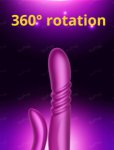 2021New Dildo Vibrator Automatic Telescopic Rotation Heating 10  Vibration G-spot Clitoris Vaginal Massage Sex Toys for Women