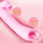 Telescopic Heating Vibrator for Women G Spot Big Dildo Vaginal Tongue Licking Sex Toys for Adult Couple Massager Masturbator