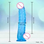 Thick Dildo Soft Penis Erotic Jelly Strap-on Dildo For Adult With Realistic Strong Suction Cup Masturbation Sex Toys For Women