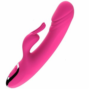 Rabbit G-spot Double Vibrator For Woman Strapon Masturbation Clitoris Stimulator Dildos Waterproof Rechargeable Adult Sex Toys