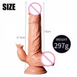 Clitoris Vibrator Electric Dildo Realistic Penis Sex Machine Toys for Women Masturbation G Spot Vibrating Tongue Suction Toy