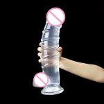 Realistic Transparent Jelly Penis Super Huge Dildo for Women Masturbate Sex Toys