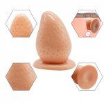 13*7cm Big Strawberry Anal Plug Anus Stuffed Stopper Butt Plug With Suction Cup Rough Surface Sex Toys Women Man Anal Expansion