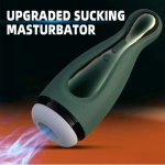 Soft Silicone Suction Masturbator Automatic Strong Vibrator Pocket Real Vagina Sex Toys For Men Adult Masturbation Cup