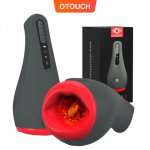 Smart Masturbator Blowjob Vibrator 3 in 1 OLED Display Adults Men Penis Sucking Heating Vibrating Masturbation Oral Sex Cup Toys