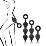 Silicone Anal Beads Sex Toys For Woman Long Anal Butt Plug Anal Balls Anus Trainers Buttplug Erotic Intimate Products Sextoy