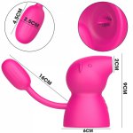 3-in-1 vagina sucking vibrator Pig nipple licking clitoris massage tongue stimulator vibrating sex toys for female masturbator