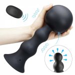 Inflatable anal plug male prostate massage expansion big butt plug remote anal vibrator sex toys for adult sex shop men