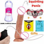 Ejaculating Dildos With Suction Cup Adult Sex Toy Penis Silicone Realistic SquirtingDildo Female Masturbation Toys