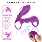 Penis Vibrating  Clitoral G-Spot Vibrators Stimulator  Sex Toys Wireless Remote Control For Women Delayed Ejaculation