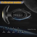Vibrating Butt Plug Male Anal Vibrator Prostate Massager with 9 Powerful P Spot Stimulator Wearable Sex Toys for Men and Couples
