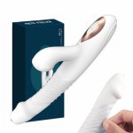 Sucking Rabbit Vibrator For Women Clitoral Stimulator Tongue Licking G-spot Telescopic Swing Heating Dildos Sex Toys