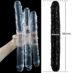 Silicone Big Anal Dildo Double Long Penis Butt Plug Lesbian Sex Toys for Women Huge Cock Vaginal Anal Plug Fake Realistic Dildos