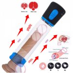 Electric Penis Pump Vacuum Enlargement Device Amplifier Tumescent with Males to Expand Erectile Dysfunction Men for Pump