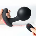 Sex Toys for Men Vibrator Wireless Remote Control Male Prostate Massager Inflatable Anal Plug Vibrating Butt Plug Anal Expansion