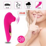 Clitoral Sucking G Spot Vibrator with 10 Frequency Waterproof Clit Sucker Oral Nipple Stimulator Adult Etotic Sex Toy for Women