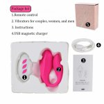 Vibrator Adult Toy For Couples Dildo G Spot Silicone Stimulator Wireless Remote Control Double Vibrator Sex Toys For Woman