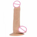 21*4cm Big Soft Dildo Realistic Penis Adult Masturbator Sex Toys For Women Orgasm Erotic Suction Cup Dildo Fake Dick